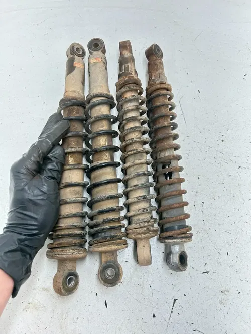 87 1987 Honda Fourtrax Trx 350 TRX350 OEM Suspension Shocks Spring LR F R READ