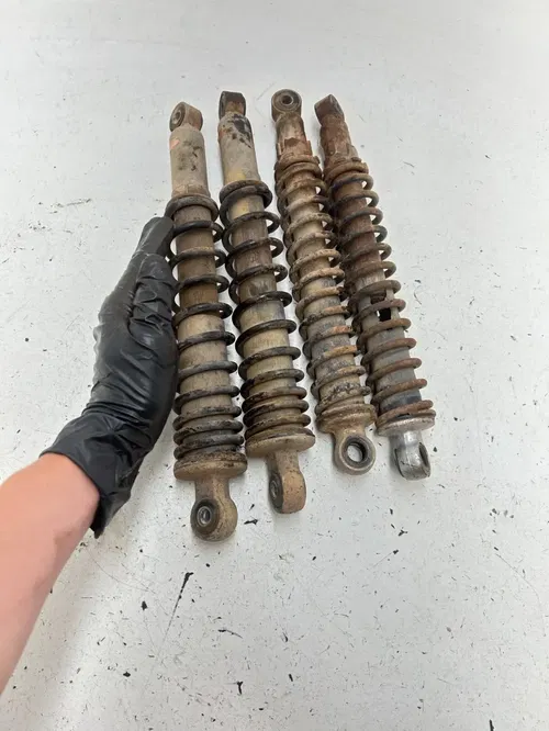 87 1987 Honda Fourtrax Trx 350 TRX350 OEM Suspension Shocks Spring LR F R READ