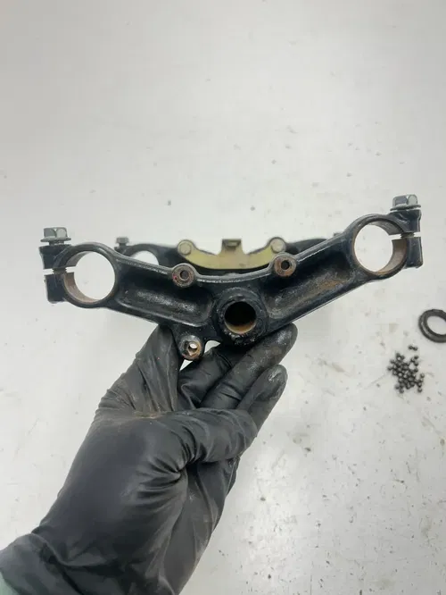 86 1986 Honda XR80R Xr 80 R OEM GOOD! Triple Clamp Tree Upper Lower Clamps