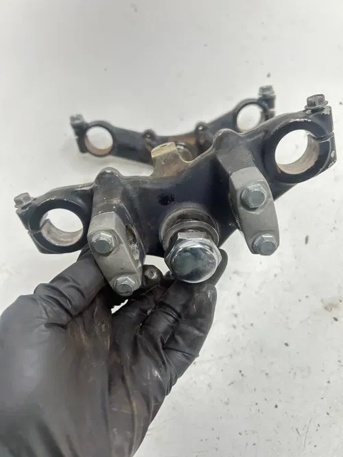 86 1986 Honda XR80R Xr 80 R OEM GOOD! Triple Clamp Tree Upper Lower Clamps
