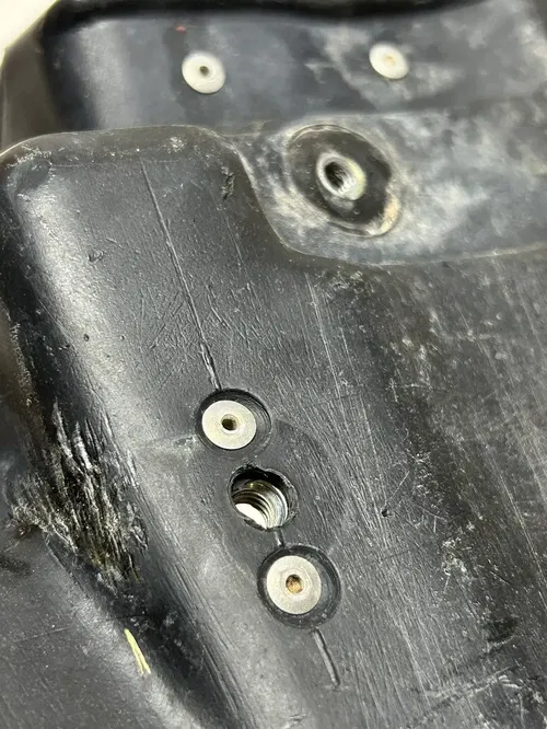2002 02 kx100 KX 100 D air box airbox filter cage bolt DAMAGE! read description