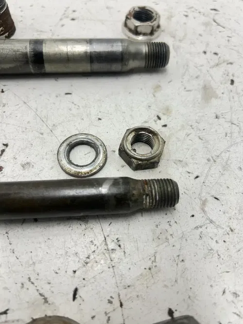 03 2003 Honda CR250R Cr 250 r 2 Stroke OEM GOOD Axles Swing Arm Front Rear Bolt