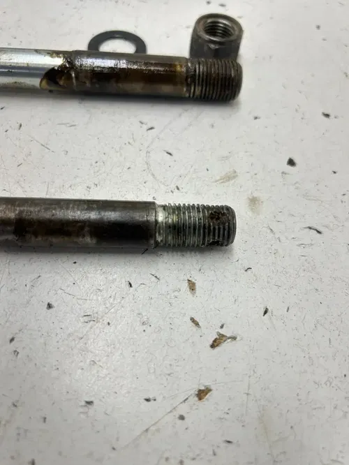 78 1978 Yamaha XT 500 Enduro 500 OEM GOOD Axles Swing Arm Front Rear Bolts Nuts