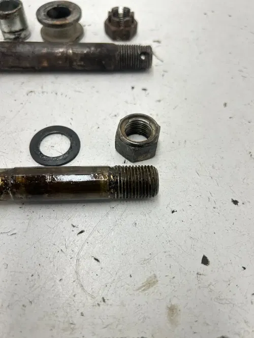 78 1978 Yamaha XT 500 Enduro 500 OEM GOOD Axles Swing Arm Front Rear Bolts Nuts