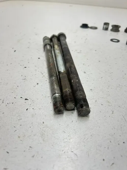 78 1978 Yamaha XT 500 Enduro 500 OEM GOOD Axles Swing Arm Front Rear Bolts Nuts