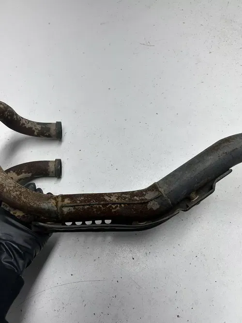 1980 80 Honda XL500S Xl 500 OEM Header Exhaust Pipe Shield Guard ONE SMALL DING