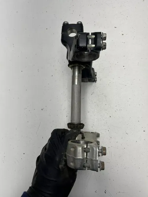 85 1985 Honda XR350R xr 350 r OEM LOT Triple Clamp Tree Upper Lower Clamps Post
