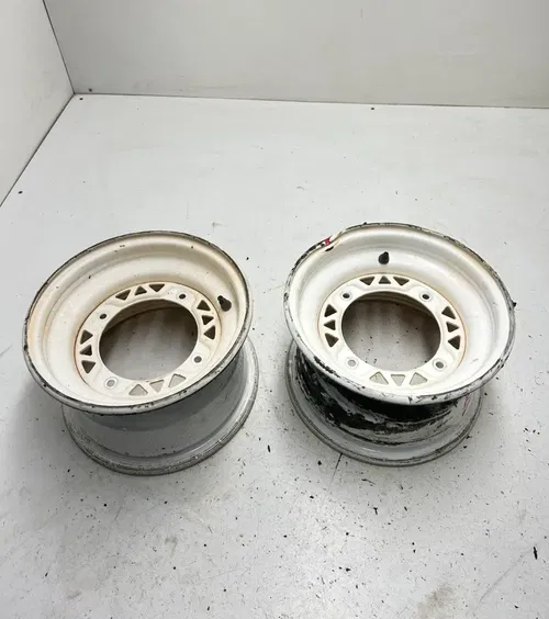 03 2003 Polaris Trailblazer 250 2x4 OEM STRAIGHT Set Front Wheel Rim Pair 10x6