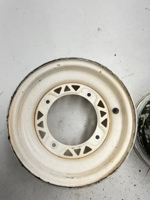 03 2003 Polaris Trailblazer 250 2x4 OEM STRAIGHT Set Front Wheel Rim Pair 10x6