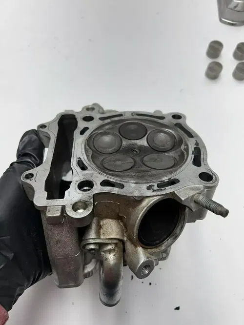 08 2008 Yamaha WR450F Wr 450 f OEM NICE! Cylinder Head Cam Cover Cap Valve Cap