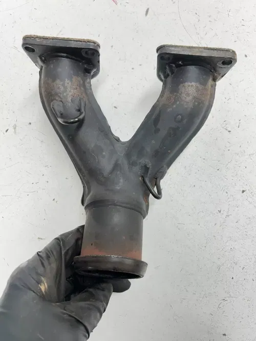 85 1985 Yamaha Enticer 340 T NICE! OEM Exhaust Pipe Muffler Silencer Baffle Head