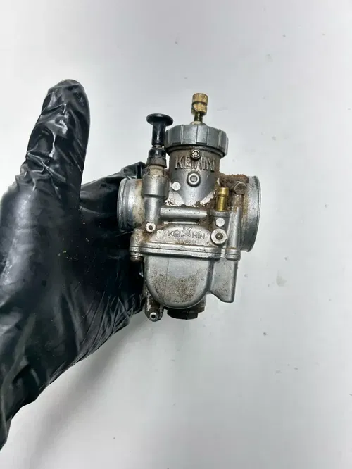 1995 95 Kawasaki KX100 kx 100 OEM LOT Carb Carburetor Bowl Float Jet Slide