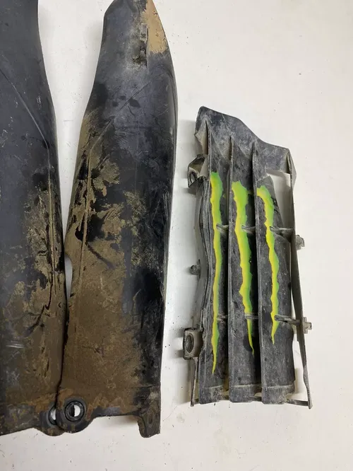 2017 17 Kawasaki Kx 250f KX250F Plastic Fender Shroud Cover Side