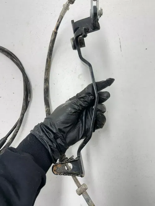 99 Kawasaki Prairie 300 KVF300 4x4 OEM GOOD! Rear Brake Perch Foot Pedal Cable