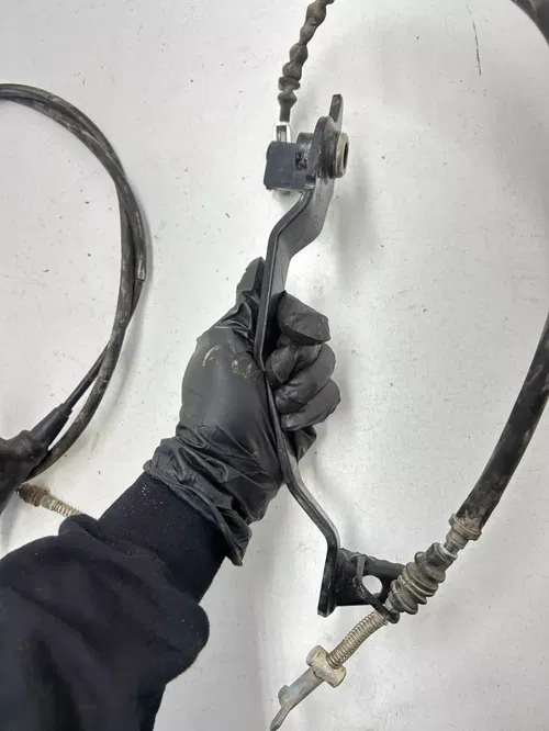 99 Kawasaki Prairie 300 KVF300 4x4 OEM GOOD! Rear Brake Perch Foot Pedal Cable