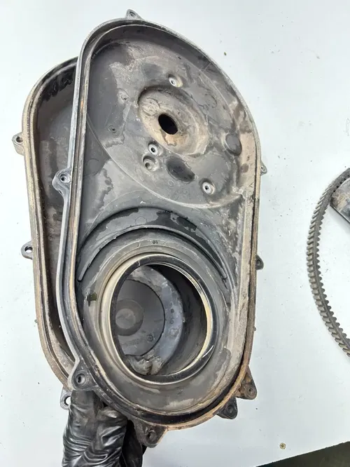 1997 97 Polaris Scrambler 400 4x4 OEM Clutch Housing Cover Guard Tube Intake