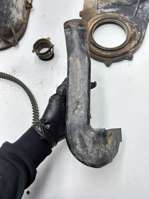 1997 97 Polaris Scrambler 400 4x4 OEM Clutch Housing Cover Guard Tube Intake