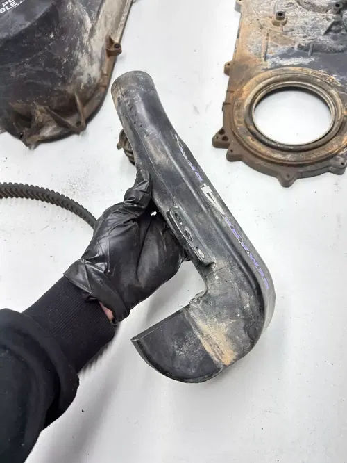 1997 97 Polaris Scrambler 400 4x4 OEM Clutch Housing Cover Guard Tube Intake