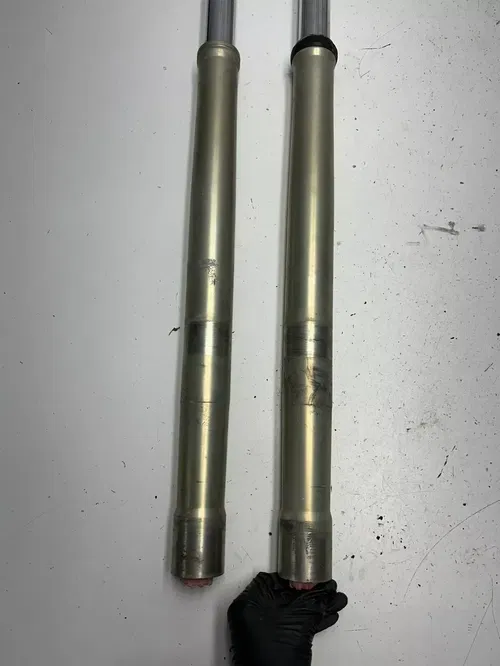 91 1991 KTM 300 SX MXC DXC OEM PARTS! Forks Fork Suspension Tube L R