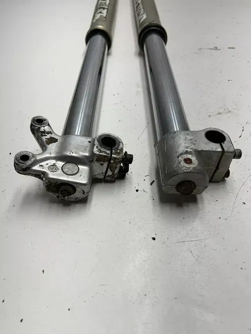 91 1991 KTM 300 SX MXC DXC OEM PARTS! Forks Fork Suspension Tube L R