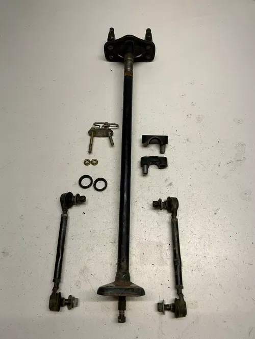 1987 87 Suzuki LT80 Quadsport OEM STRAIGHT! Steering Stem Post Shaft Tie Rod