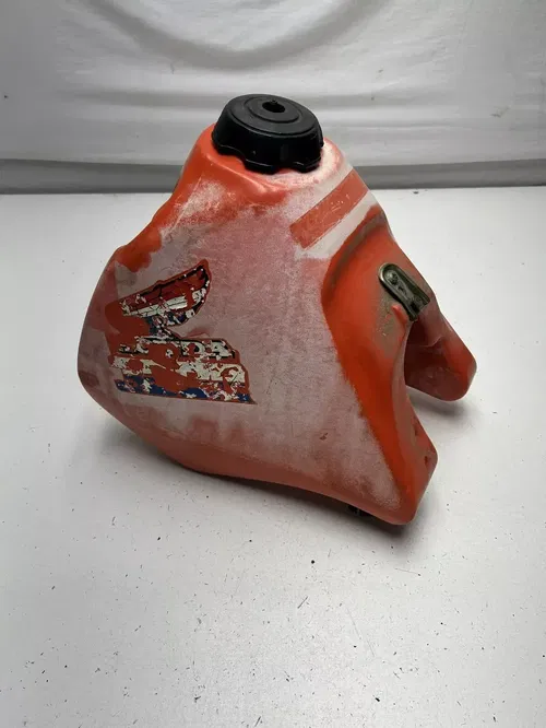 85 1985 Honda XR350R xr 350 r OEM Gas Tank Fuel Cell Cap Mount GOOD THREADS!