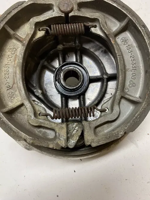 1970 70 Yamaha AT1 at1 AT1-B GOOD Front Rear Back Brake Hub Drum Arm Free Ship