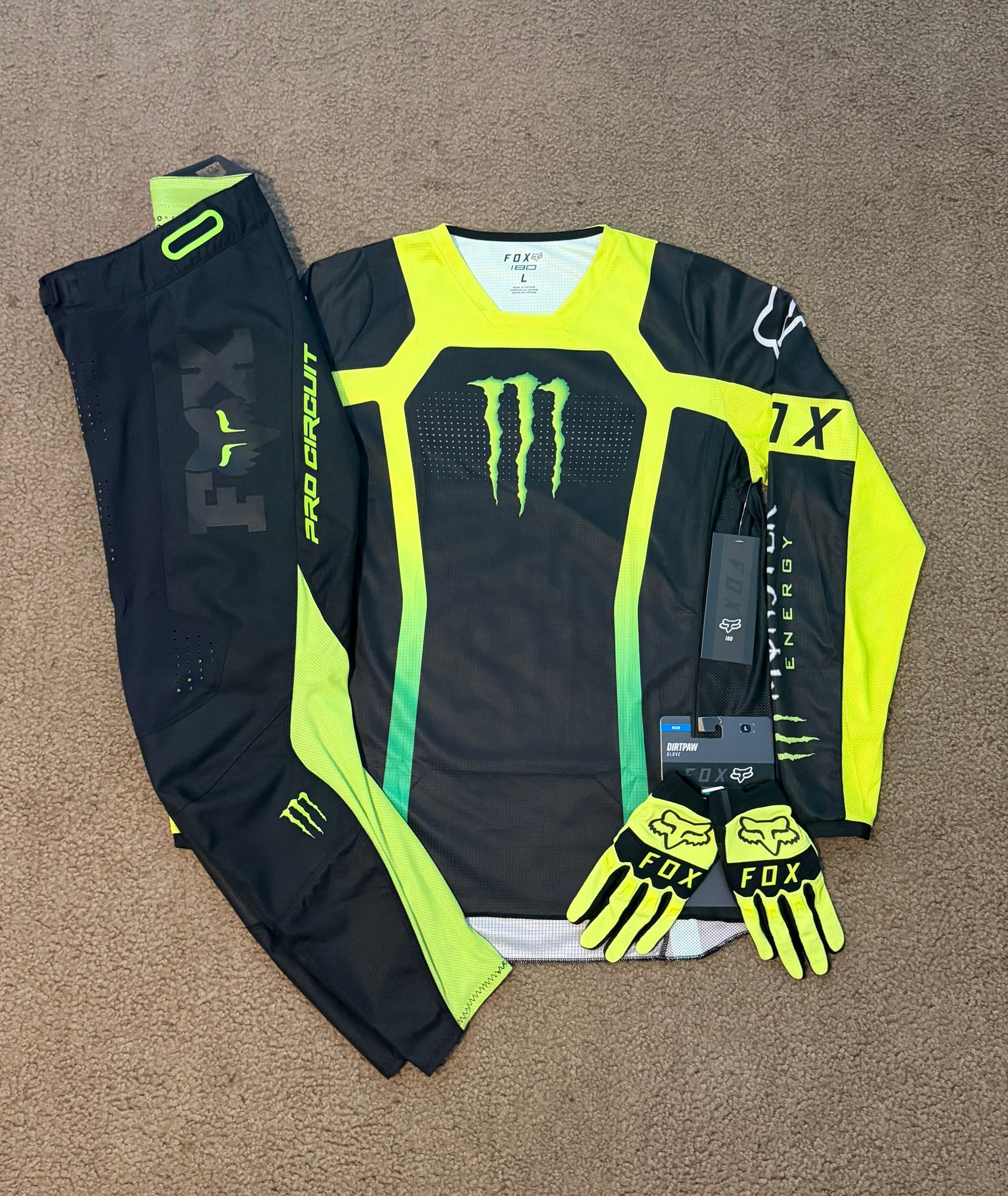 Fox Racing Monster Energy Gear Set