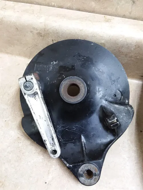 Suzuki RM250 RM370 Rear Wheel Brake Plate 1976 1977 Good Shape RP-9