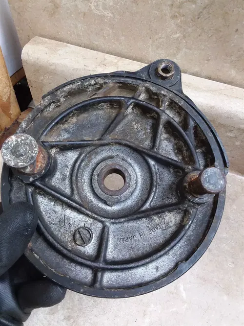Suzuki RM250 RM370 Rear Wheel Brake Plate 1976 1977 Good Shape RP-9