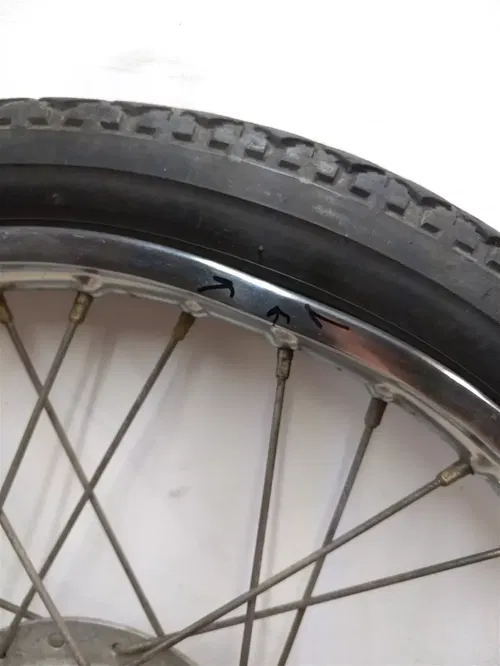 Yamaha 100 LS2 TWIN Rear Wheel Rim Slight Bent 1972 PA AP-152