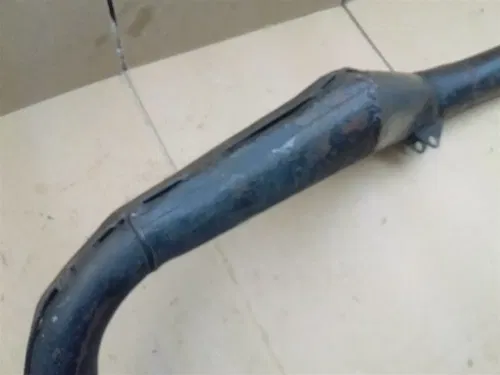 KTM Original Exhaust Pipe Chamber 175 125 250 1970's " HAS DAMAGED Header ZF-28