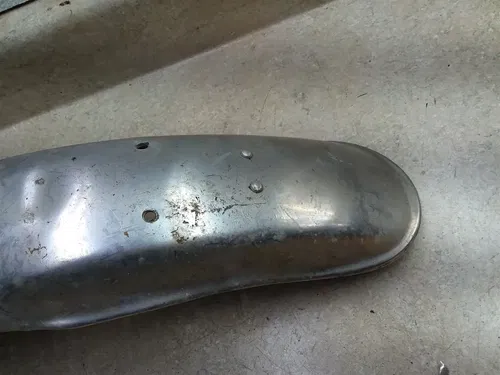 Honda SL350 Bent Front Fender Customized 1972 PA RP-