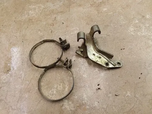 Honda 350 XL350-R Fork Boot Clamps & Hose Bracket 1984 1985 PA AP-298