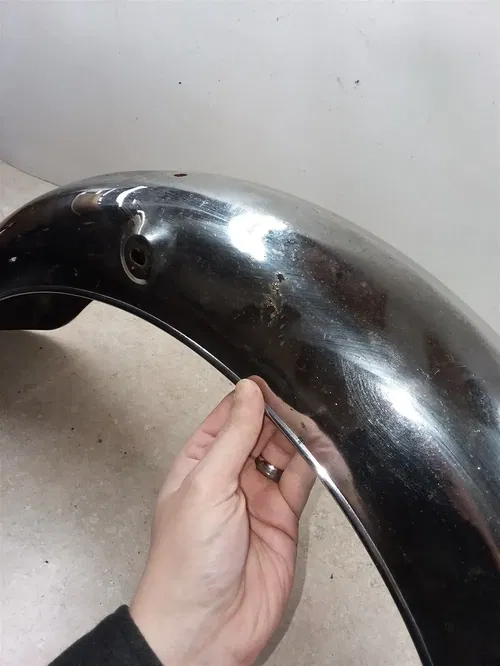 Suzuki COBRA T500 Solid Shape! Chrome Rear Fender 1968