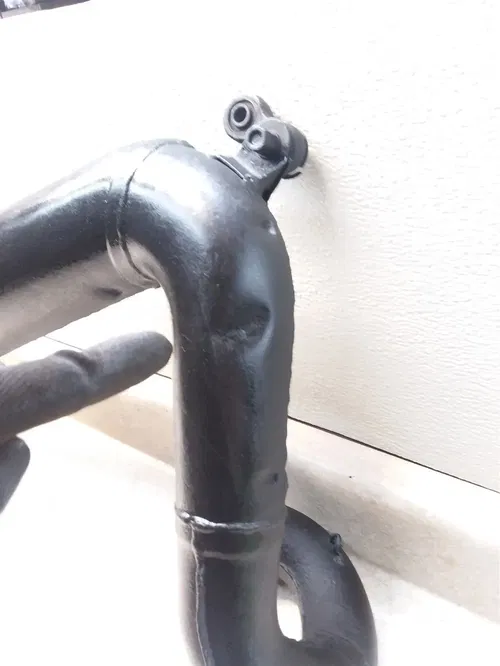 Suzuki PE250 Original Good Exhaust Pipe Chamber  1977 PA AP-