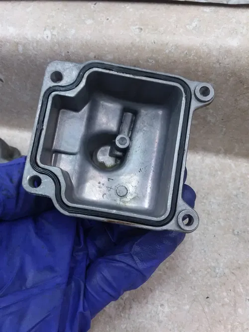 Honda CB650SC Nighthawk Carburetor Nice Left Float Bowl 1983-1985 #39 SA AP-414