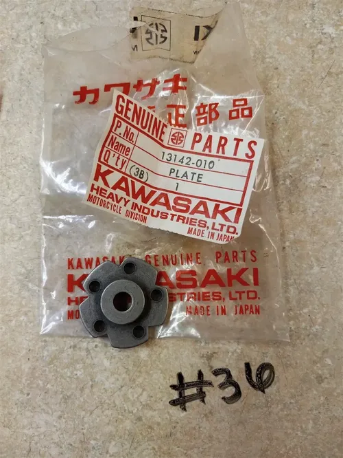 Kawasaki NOS 13142-010 Change Drum Pin Plate F5 F8 F9 F81M AP-176 13142-010 #36