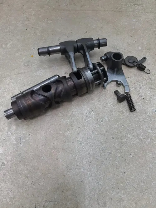Yamaha 125 MX MX125-B Engine Shift Forks Drum 1975 PA AP-115