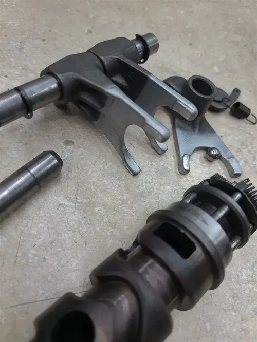 Yamaha 125 MX MX125-B Engine Shift Forks Drum 1975 PA AP-115
