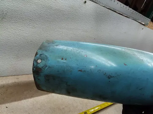 Triumph T120 ? TR6 ROLLED British Ribbed OEM Front Fender 1950s 1960s RP-8