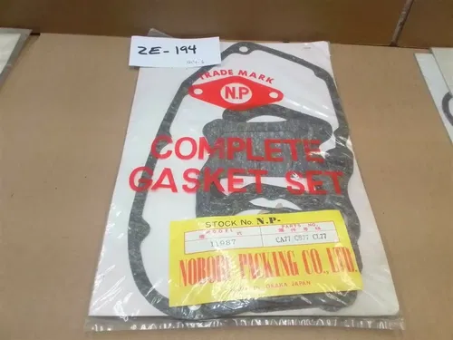 Honda CB77 CL77 CA77 Complete Engine Gasket Kit 1960s NOS ZE-194