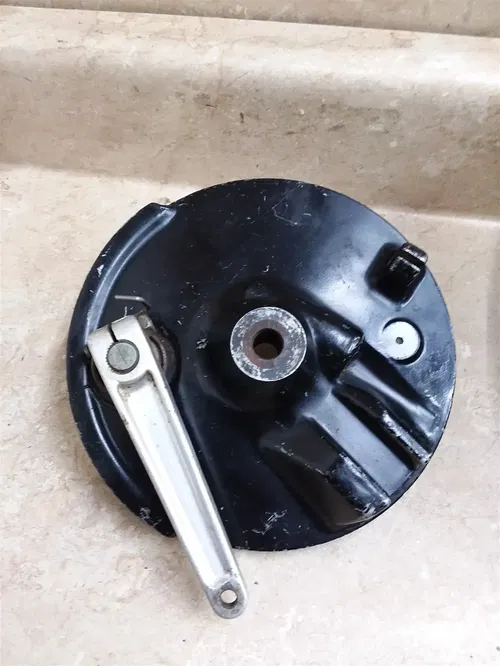Suzuki PE400 Front Wheel Brake Plate 1980 RP-9