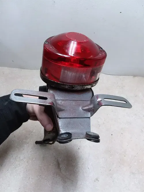 Suzuki COBRA T500 Genuine Chrome Rear Taillight Bracket/Lens Unit 1968