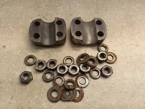 Honda ELSINORE CR250-M Fork Leg Bottom Tube Mounts LOT 1973 1974 PA AP-330