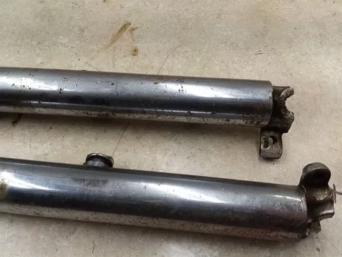 Chrome Front End Fork Legs Sliders Pre-Unit Rigid Triumph 500 650 Chopper PA RP-