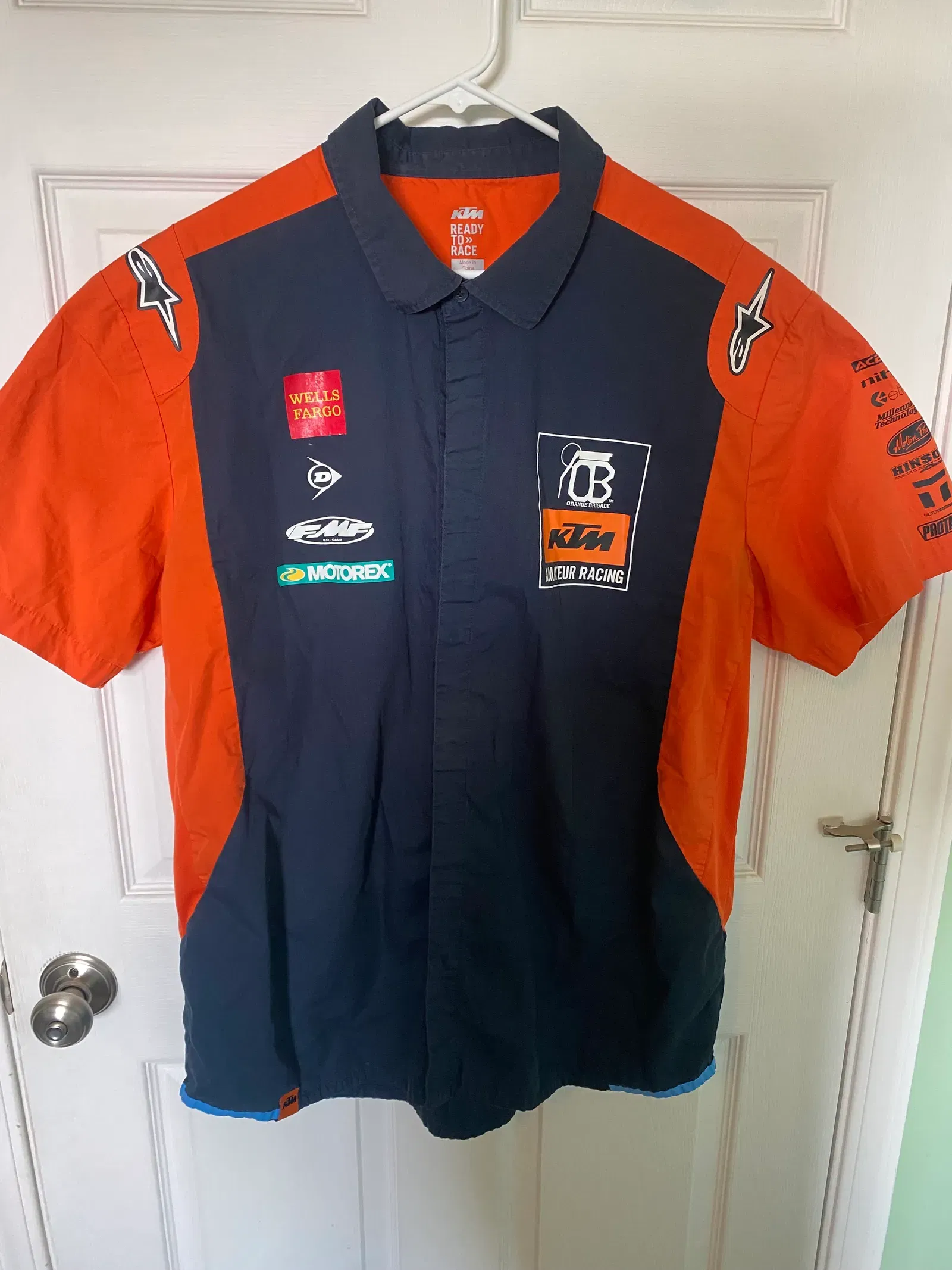 Ktm Orange Brigade Pit Shirt