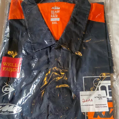 Ktm Orange Brigade Team Pit Shirts 