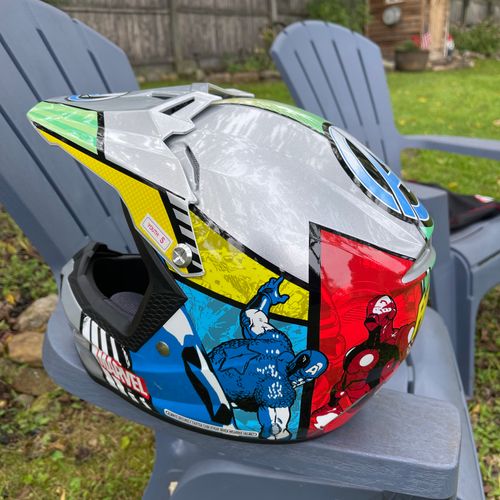 Marvel dirt bike helmet best sale