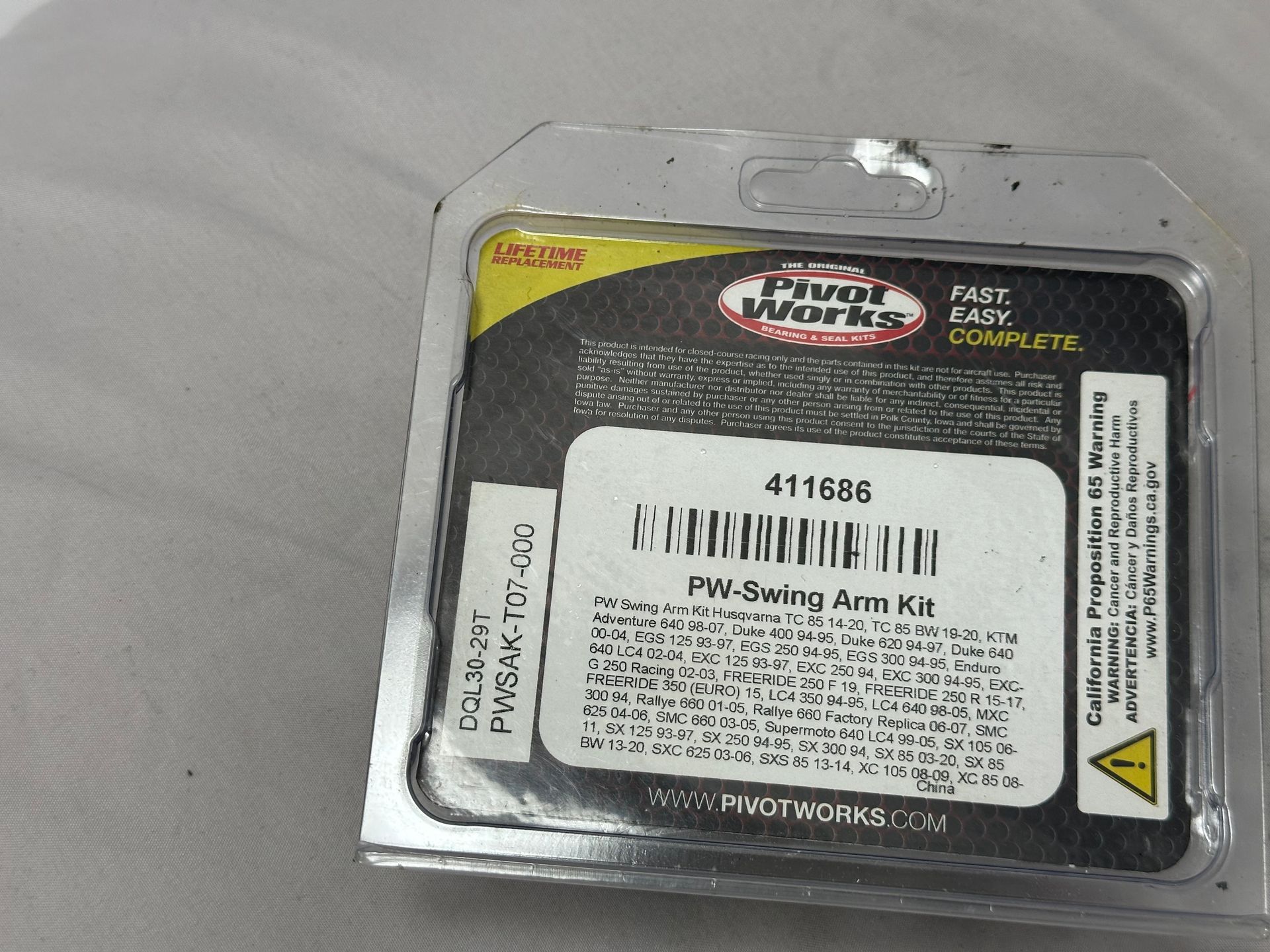 Pivot Works Swingarm Bearing Kit